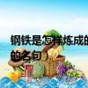 鋼鐵是怎樣煉成的名句人最寶貴的是生命（鋼鐵是怎樣煉成的名句）