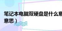 筆記本電腦雙硬盤是什么意思(雙硬盤是什么意思)
