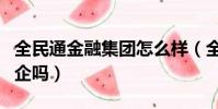 全民通金融集團怎么樣(全民通金融集團是國企嗎)
