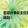 街道辦事處主任是什么級別的干部（街道辦事處主任是什么級別）