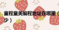 童程童美編程地址在哪里(童程童美的學費多少)