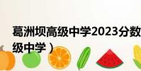 葛洲壩高級中學2023分數線多少(葛洲壩高級中學)