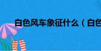白色風車象征什么(白色風車藏頭詩)