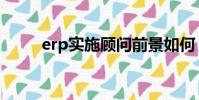 erp實施顧問前景如何(erp實施)
