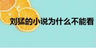 劉猛的小說為什么不能看(劉猛的小說)