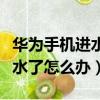 華為手機進水了怎么辦還能用嗎（華為手機進水了怎么辦）