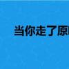 當你走了原唱是誰唱的（當你走了原唱）