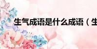 生氣成語是什么成語(生氣打一成語)