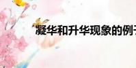 凝華和升華現象的例子(凝華)