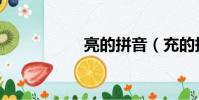 亮的拼音(充的拼音)