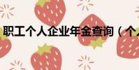 職工個人企業年金查詢(個人企業年金查詢)