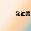 豬油膏怎么用效果好（豬油膏）