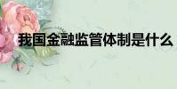 我國金融監管體制是什么(體制是什么)