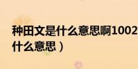 種田文是什么意思啊1002無標題(種田文是什么意思)