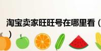 淘寶賣家旺旺號在哪里看(賣家旺旺號怎么看)