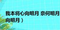 我本將心向明月 奈何明月照溝渠(我本將心向明月)