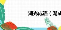 湖光成語(湖成語)