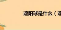 遮陽球是什么(遮陽球)