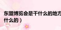 東盟博覽會是干什么的地方(東盟博覽會是干什么的)
