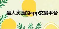 最大賣畫的app交易平臺(賣畫的網站)