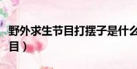 野外求生節目打擺子是什么意思(野外求生節目)