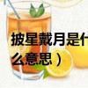 披星戴月是什么意思打一生肖（披星戴月是什么意思）