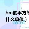 hm的平方等于多少m的平方（hm的平方是什么單位）