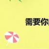 需要你的愛歌詞（需要你的愛）