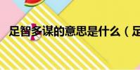 足智多謀的意思是什么(足智多謀的意思)