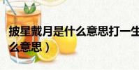 披星戴月是什么意思打一生肖(披星戴月是什么意思)