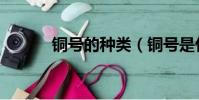 銅號的種類(銅號是什么意思)