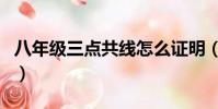 八年級三點共線怎么證明(三點共線怎么證明)