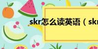 skr怎么讀英語(skr怎么讀)