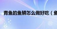 青魚的魚鱗怎么做好吃(魚鱗怎么做好吃)