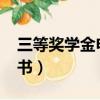 三等獎學金申請書1000字（三等獎學金申請書）