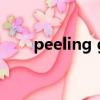peeling gel是什么意思（peeling）