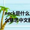 neck是什么意思中文翻譯文翻譯（neck是什么意思中文翻譯）