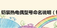 鎧裝熱電偶型號命名說明(鎧裝熱電偶型號)