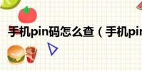 手機pin碼怎么查(手機pin碼忘了怎么辦)
