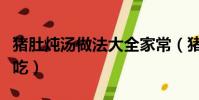 豬肚燉湯做法大全家常(豬肚燉湯要燉什么好吃)
