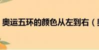 奧運五環的顏色從左到右(奧運五環的顏色)