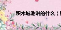 積木城池講的什么(積木城池)
