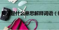 弱冠是什么意思解釋詞語(弱冠是什么意思)