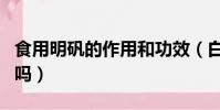 食用明礬的作用和功效(白礬和明礬是一樣的嗎)