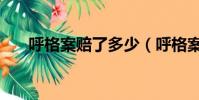 呼格案賠了多少(呼格案賠償多少錢)