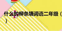 什么的柳條填詞語二年級(什么的柳條填詞語)