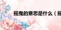 搖曳的意思是什么(搖曳的意思)