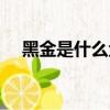 黑金是什么金屬音樂（黑金是什么金屬）