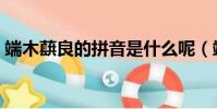 端木蕻良的拼音是什么呢(端木蕻良的讀音)
