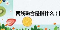 兩線融合是指什么(兩線聯盟)
